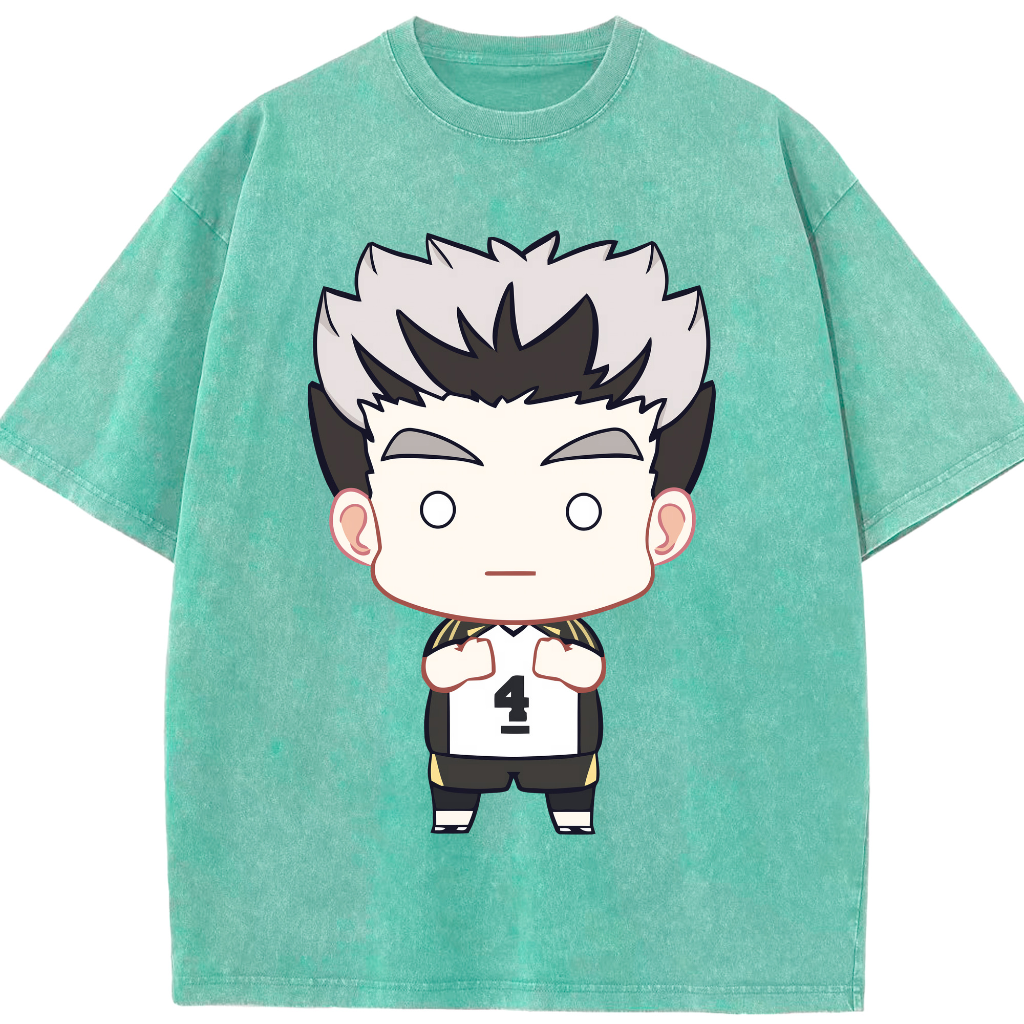 （画像用） ハイキュー!! Haikyu!! 綿100% ヴィンテージ風 半袖Tシャツ（フロントプリント）